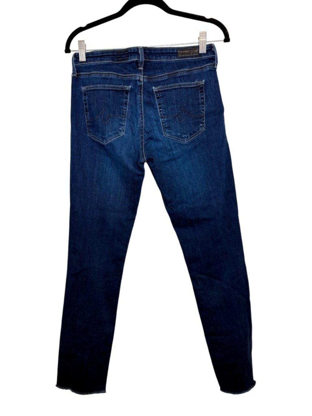 AG Adriano Goldschmied Harper Raw Hem Straight Jeans Medium Wash 28R - Picture 3 of 9